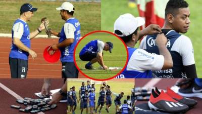 La Selección de Honduras cumplió con su tercer día de entrenamiento, el cual estuvo marcado por los detalles de Fabián Coito con los jugadores y el campo. Fotos Neptalí Romero y Yoseph Amaya