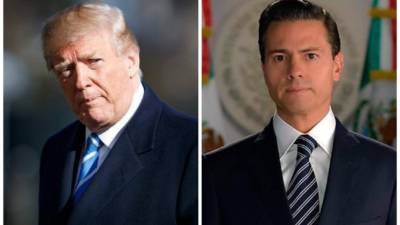 Donald Trump y Enrique Peña Nieto.