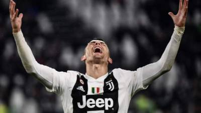 CR7 salió molesto por el empate de la Juventus ante Parma. FOTO AFP.