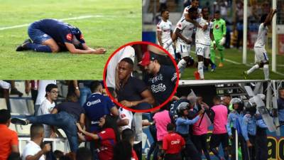 Las imágenes que dejó el primer partido de la final Motagua-Olimpia en el estadio Nacional por el Torneo Clausura 2019.