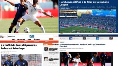 Mira lo que amaneció diciendo la prensa internacional sobre la derrota de Honduras de 1-0 ante Estados Unidos que lo dejó sin poder disputar el título de la Liga de Naciones de Concacaf.