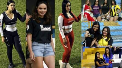 Las hermosas chicas que adornaron el clásico Real España-Motagua en el estadio Morazán por la jornada 12 del Torneo Clausura 2019.