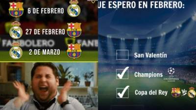 Los divertidos memes tras el sorteo de las semifinales de la Copa del Rey que deparó el clásico Barcelona-Real Madrid.