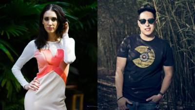 La talentosa italiana Michelle Sangalli y el DJ y productor hondureño George Marino.