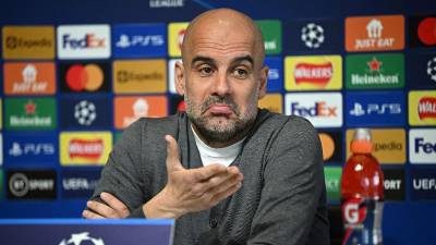 Pep Guardiola compareció este día en rueda de prensa.