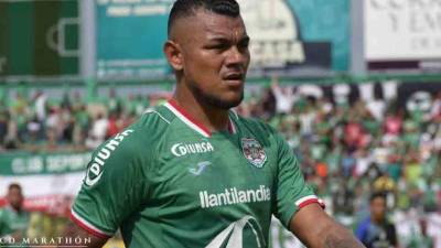 Mario Martínez se estrenó con gol en el Yankel Rosenthal. Foto Facebook CD Marathón Oficial.