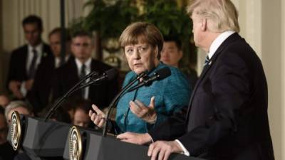 La canciller alemana tuvo que explicarle 'hasta 11 veces' una regla de la UE a Donald Trump.