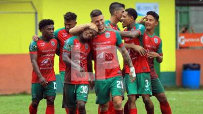 El Marathón derrotó al Honduras Progreso en la quinta jornada del Torneo Clausura 2020. Foto Melvin Cubas