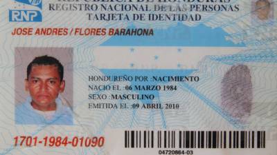 José Andrés Flores era agente de la Dirección de Nacional de Tránsito.