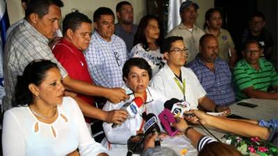 Apertura. Suyapa Figueroa, presidenta del CMH, invitó al Gobierno a su diálogo alterno.
