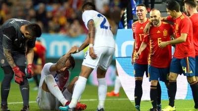 España le pasó por encima 5-0 a Costa Rica en partido amistoso. Foto AFP