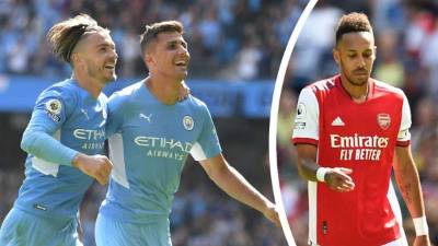 El Manchester City le pasó por encima al Arsenal y lo hundió en el fondo de la tabla de la Premier League. Foto AFP