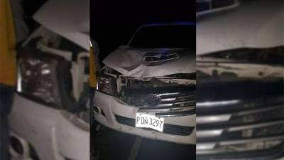 Así quedó el vehículo donde perdió la vida el joven Olvin Ruiz Canales (20).