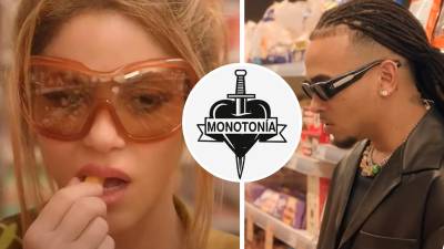 Shakira y Ozuna interpretan el nuevo éxito: “Monotonía”.