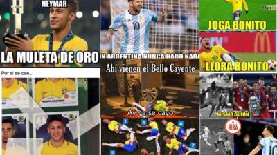 Los divertidos memes que dejó la victoria de Argentina (0-1) sobre Brasil en el Maracaná en la final de la Copa América-2021. Las burlas son para Neymar que perdió contra su amigo Messi.