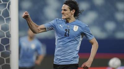 Edinson Cavani marcó un gol para el triunfo de Uruguay ante Bolivia. Foto AFP