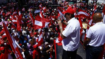 Villeda en su discurso reprochó el atraso en las transferencias del gobierno a las municipalidades.