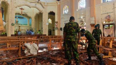 Kamikazes del Estado Islámico perpetraron varios ataques en iglesias y hoteles de lujo en Sri Lanka./AFP.