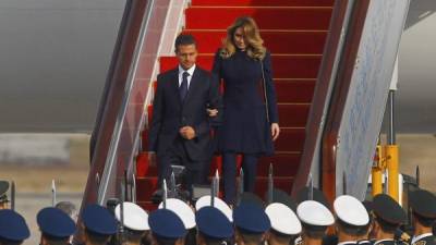 Peña Nieto llegó esta madrugada a China junto a su esposa, la exactriz Angélica Rivera.