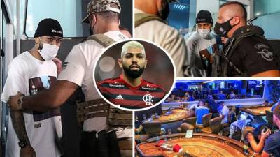 Gabriel Barbosa 'Gabigol', futbolista del Flamengo y de la selección brasileña, fue detenido en la madrugada de este domingo en una fiesta con cerca de 200 personas en un casino clandestino en Sao Paulo pese al toque de queda vigente en la mayor ciudad de Brasil para combatir el coronavirus.