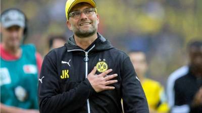 Jürgen Klopp hizo campeón de la Bundesliga dos veces al Borussia Dortmund y también subcampeón de la UEFA Champions League.
