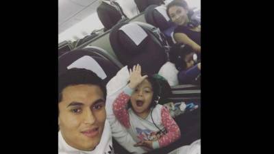 El jugador hondureño compartió esta fotografía en las redes sociales. Foto Instragam de Nájar.