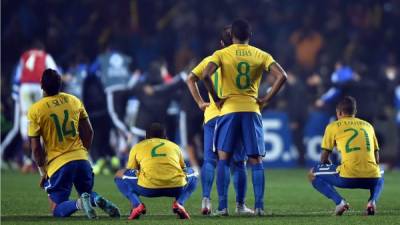 Brasil quedó eliminado de la Copa América tras caer en los penales contra Paraguay. Foto AFP