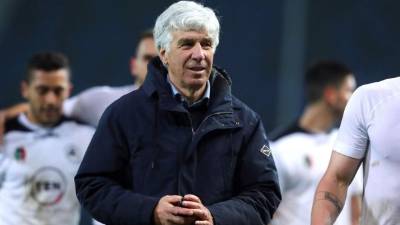 Gian Piero Gasperini, durante el partido contra el Spezia. Foto EFE