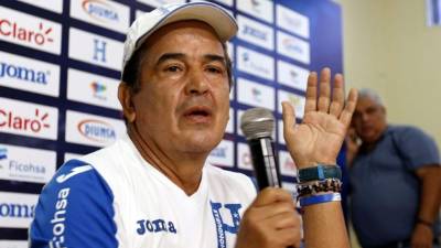 Jorge Luis Pinto habló en conferencia de prensa este jueves. Foto Delmer Martínez