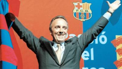 Joan Gaspart fue presidente del FC Barcelona.