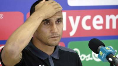 Keylor Navas compareció en rueda de prensa en la selección de Costa Rica. Foto EFE