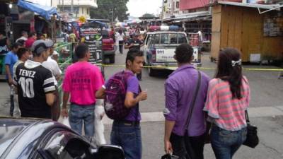 El hombre fue asesinado de un disparo en el centro de San Pedro Sula.