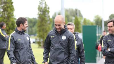 Guardiola fue bien recibido por el equipo.