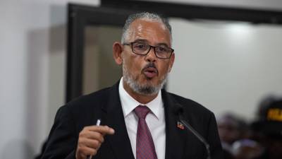 Esta imagen corresponde al nuevo primer ministro de Haití, Alix Didier Fils-Aimé.