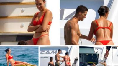 Cristiano Ronaldo y Georgina Rodríguez disfrutaron de unos días de relax en la isla Saint-Tropez, en la Costa Azul de Francia. Fotos Grosby Group
