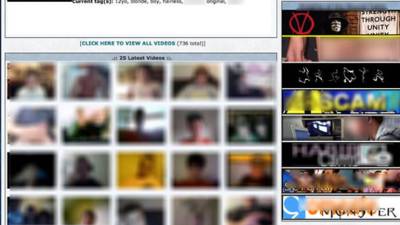 Una imagen de la página web que la red de pornografía infantil (Fuente: ICE)