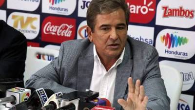 Jorge Luis Pinto compareció este viernes en conferencia de prensa. Foto Juan Salgado