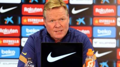 En la rueda de prensa previa al partido ante el Athletic de Bilbao, Ronald Koeman ha reconocido que confía en mejorar la plantilla .