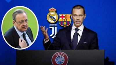 El presidente de la UEFA, Aleksander Ceferin, volvió a atacar al Real Madrid, el Barcelona y la Juventus.