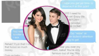 Justin Bieber envió una foto de su pene a Selena Gomez.