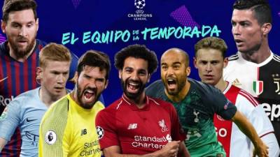 La UEFA dio a conocer el equipo de la temporada de la Champions League donde destaca la presencia de seis jugadores del campeón Liverpool. Hay dos del Barcelona. ¿Y del Real Madrid?