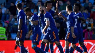 Real Madrid es el líder del fútbol español. Foto AFP.