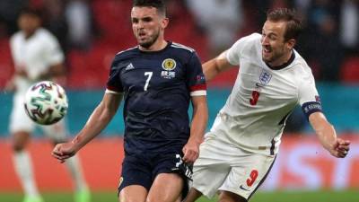 Inglaterra no pudo pasar del empate 0-0 contra Escocia en la Eurocopa. Foto AFP