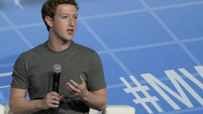 Mark Zuckerberg, durante su intervención en el Mobile World Congress.