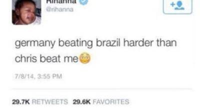 Rihanna borró la frase pero ya tenía 30 mil retuits.