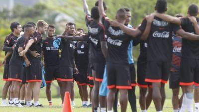 El Olimpia entrenó este día en Tegucigalpa.