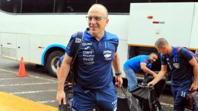 Fabián Coito se mostró contento por el trabajo que hizo Honduras ante Puerto Rico. Foto Ronald Aceituno