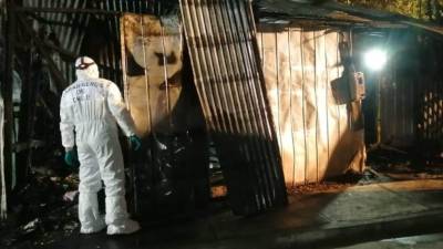 La humilde vivienda en la que ocurrió el incendio