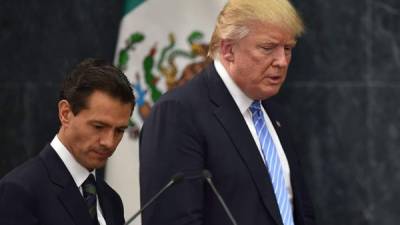 Trump viajó a México para reunirse con Peña Nieto.