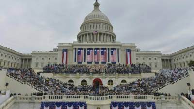 El Capitolio de Washington lució sus mejores galas para la ceremonia de investidura.
